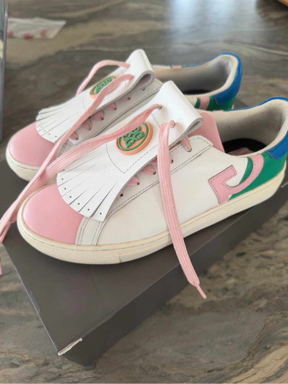 G/Fore Ladies Colourblook Quarter G Kiltie Durf Golf Shoe, Size 6 1/2, EU 37